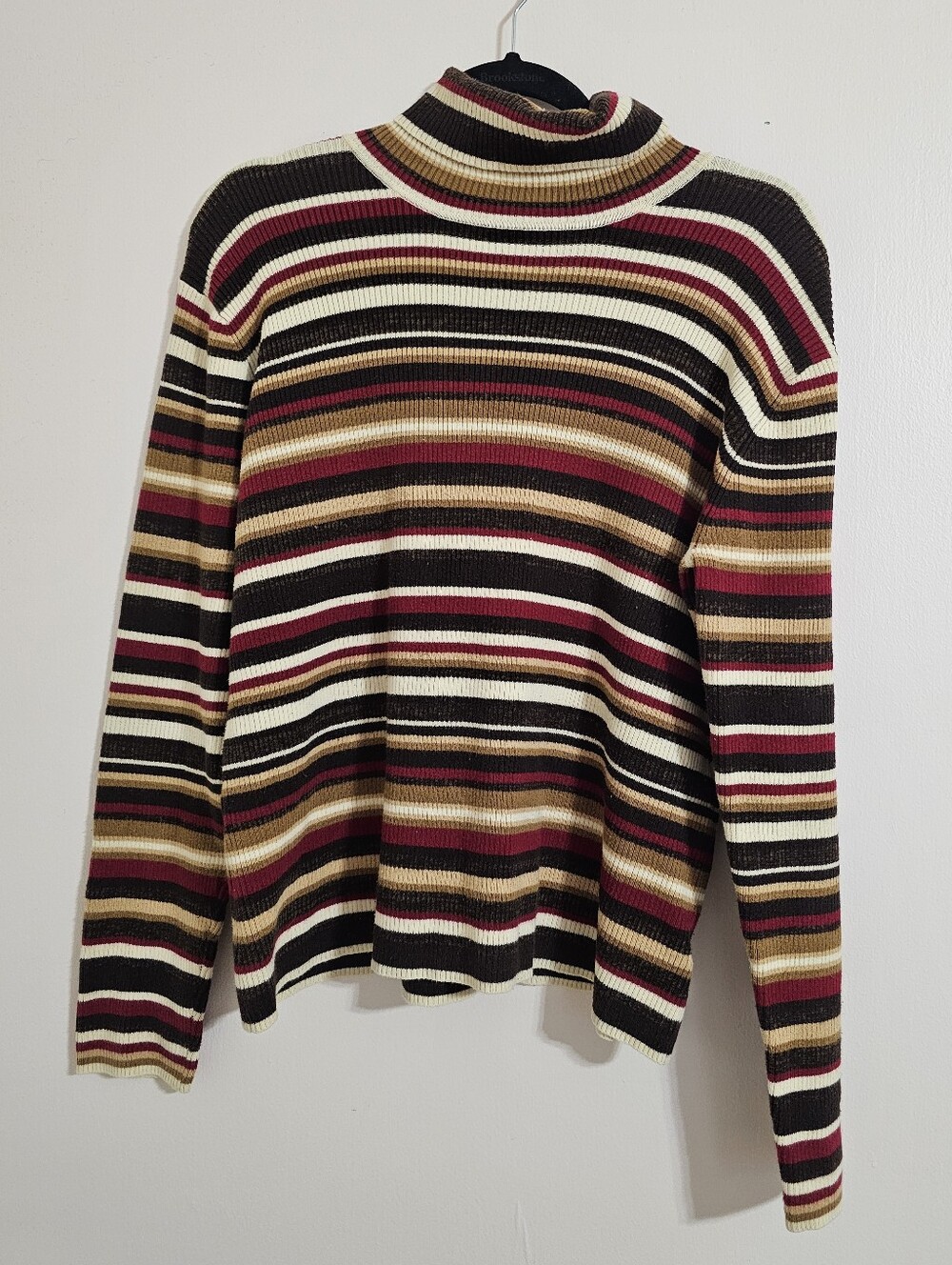 XL Y2K STRIPED Turtleneck Sweater "Rory Gilmore" Style